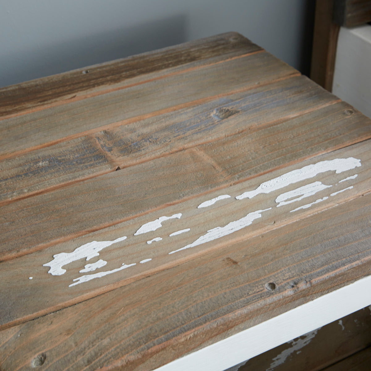 HONFLEUR - Comodino in legno massello riciclato 30 cm