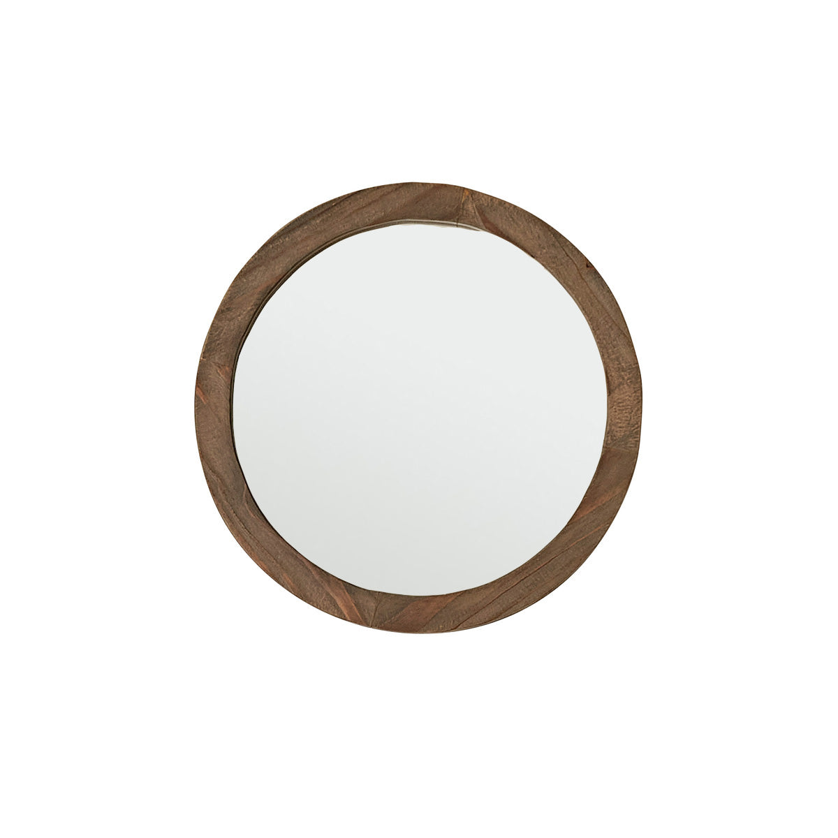 SEZANNE - Specchio rotondo in legno massello riciclato Ø 50 cm