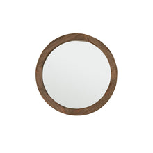 Specchio rotondo in legno massello riciclato Ø 50 cm
