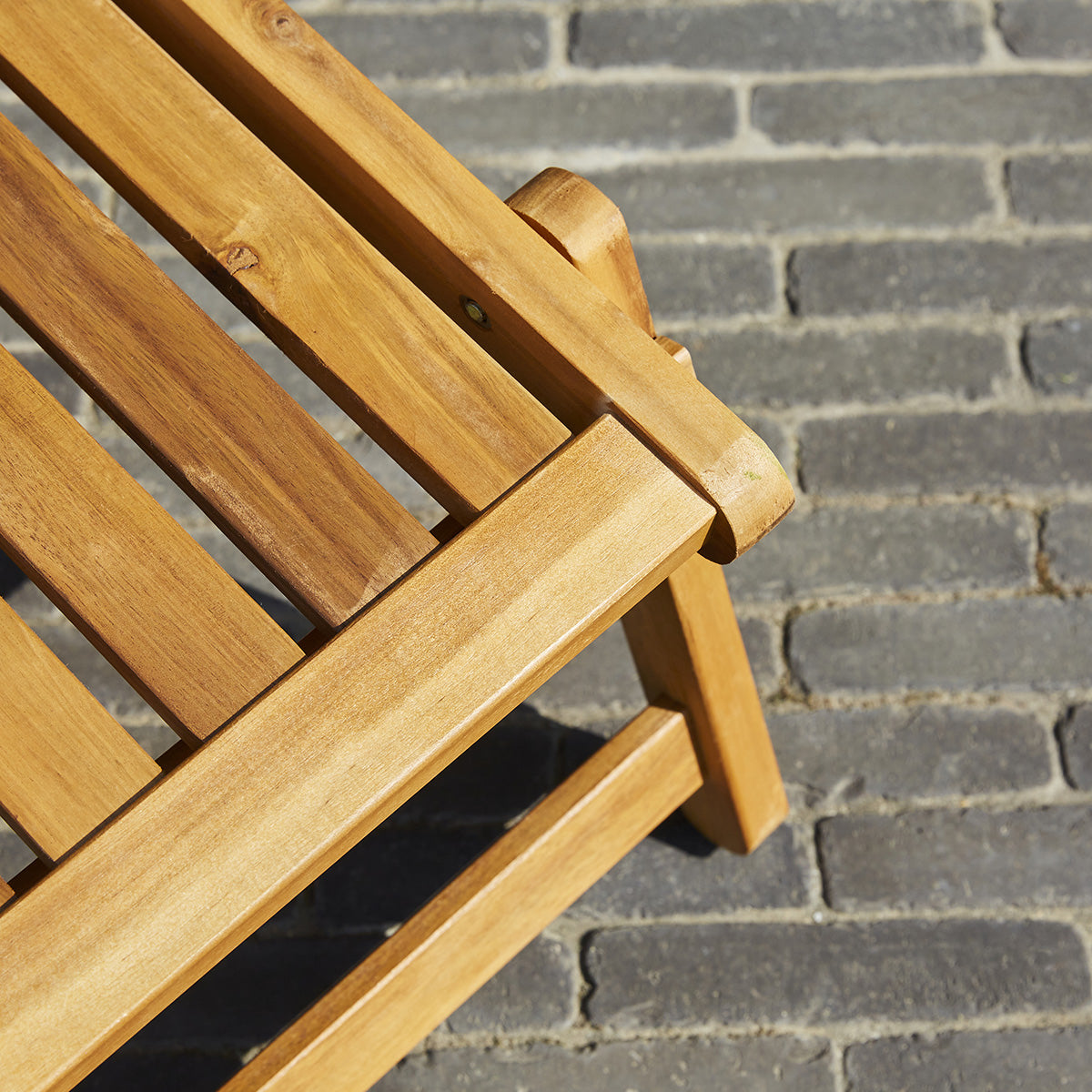 HANOÏ - Lettino in acacia massello