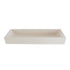 Lavabo in cemento beige 100 x 37 cm