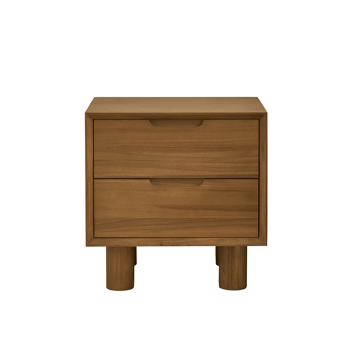Collezione Gustave - Comodino in teak massiccio da 50 cm
