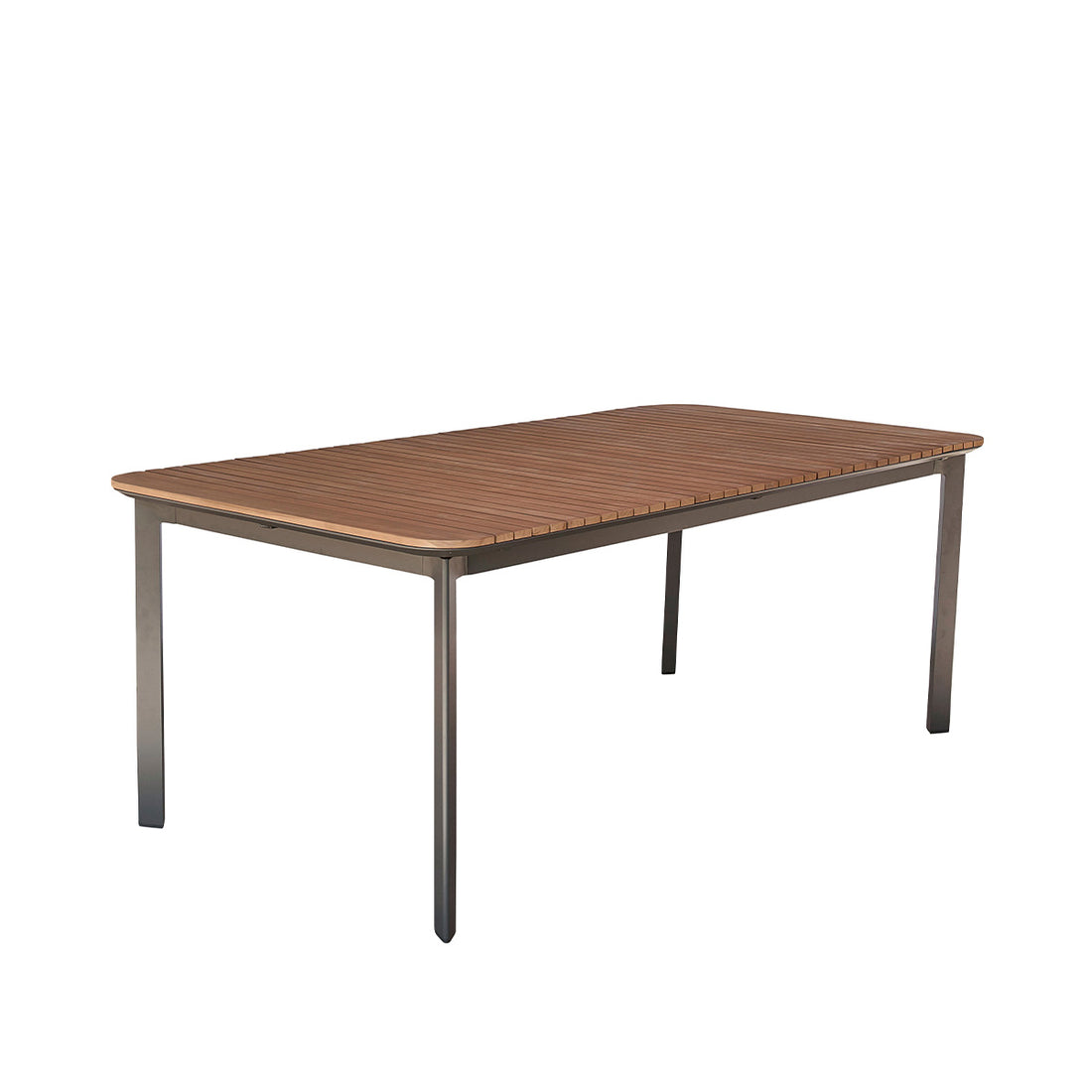 SIENA - Tavolo da giardino in teak massiccio e alluminio per 6/8 pers.