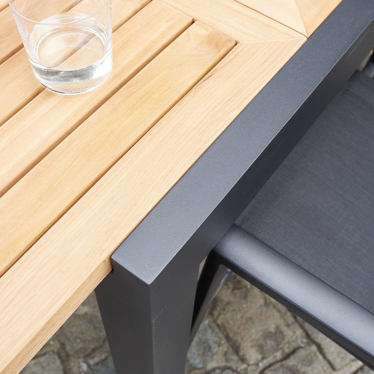 BALITECK - Set di mobili da giardino in teak massello per 6/10 pers.