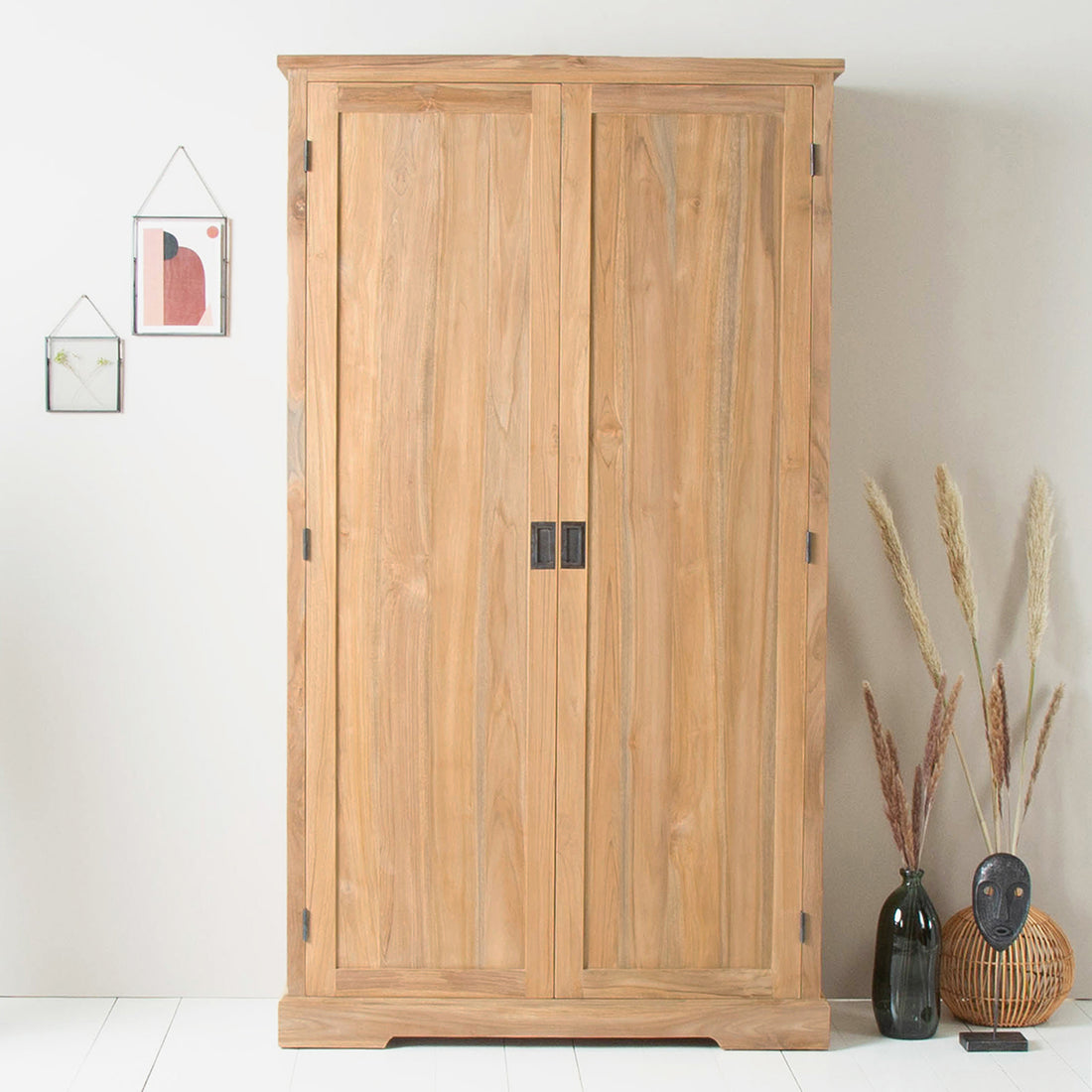 ALDO - Armadio in teak massello 115 cm