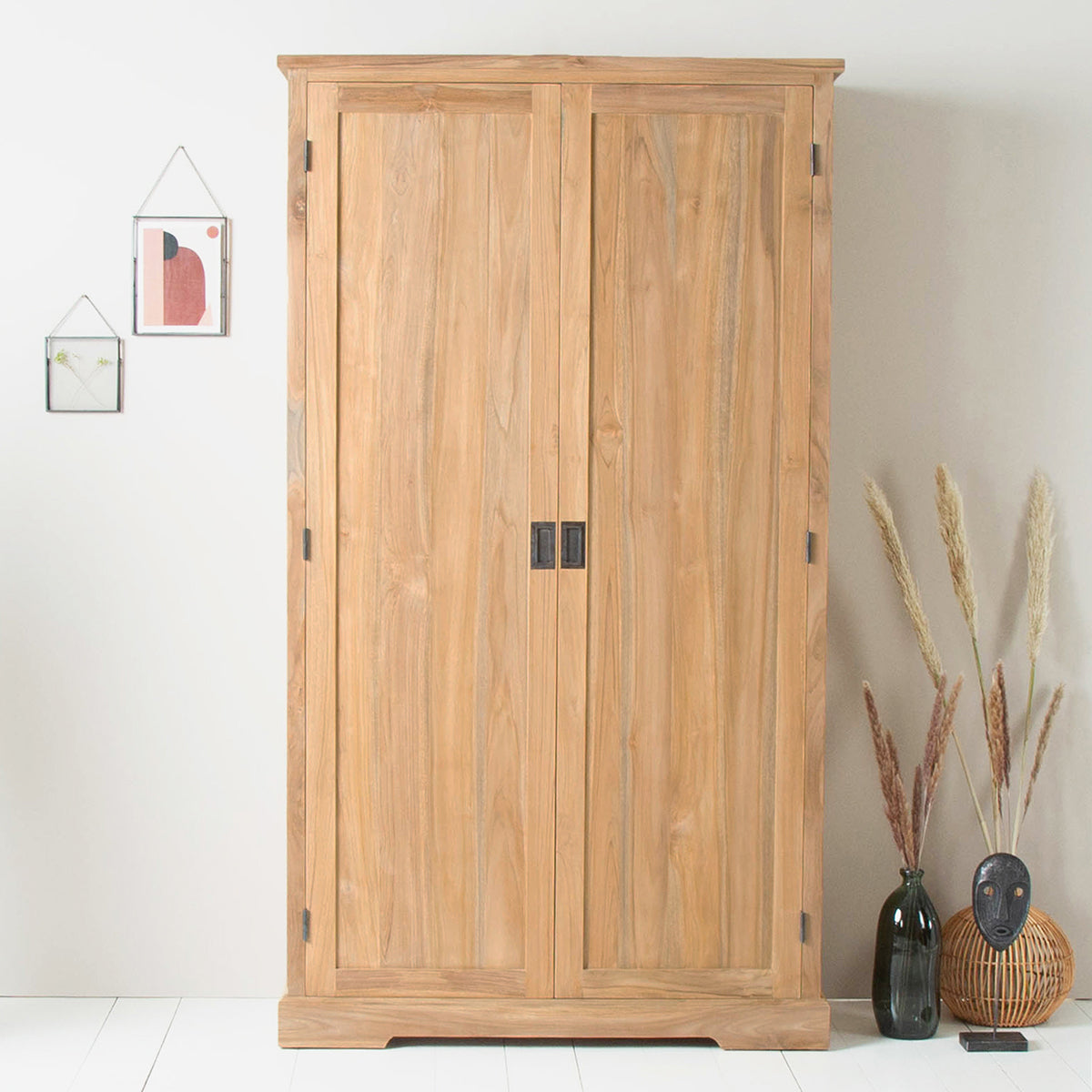 ALDO - Armadio in teak massello 115 cm