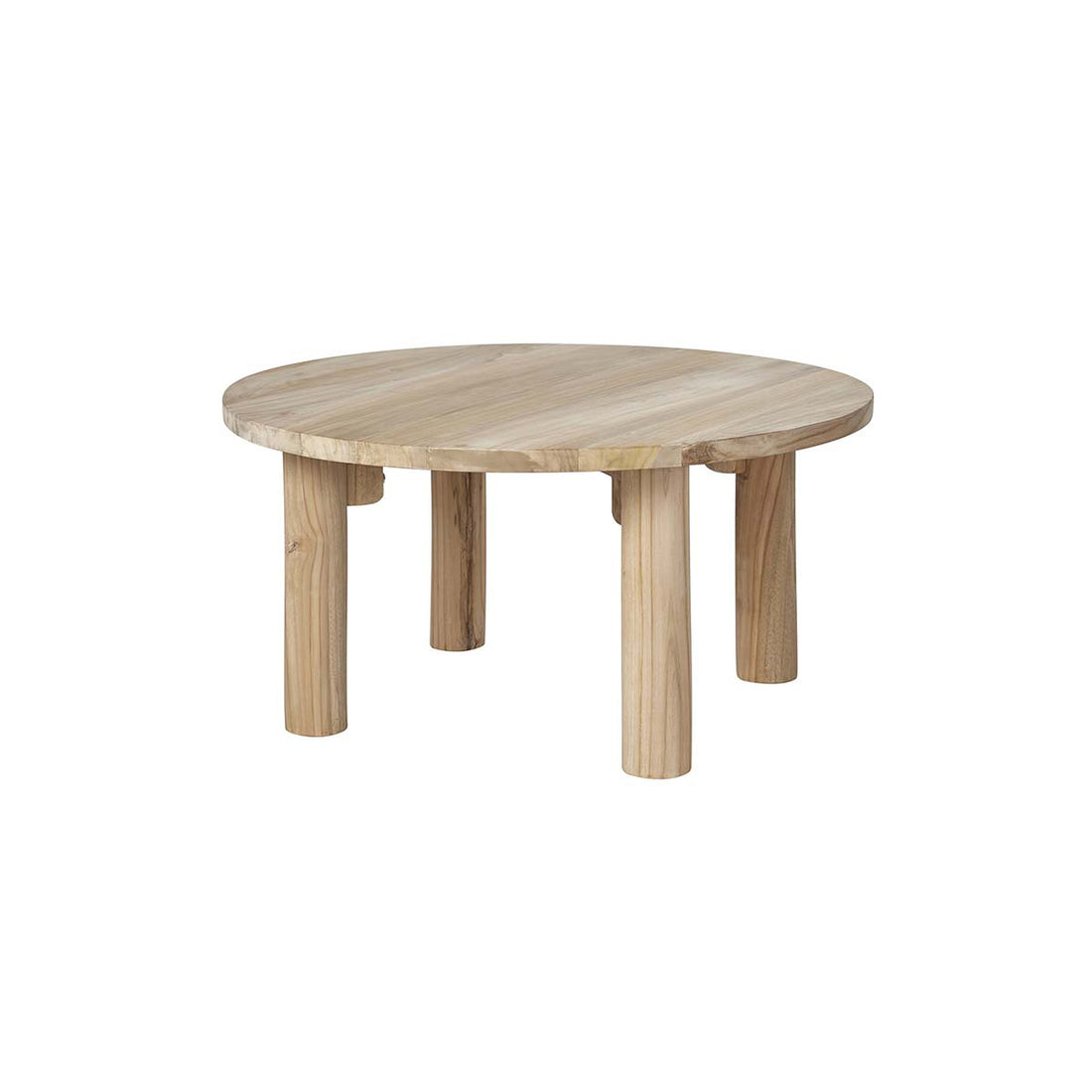 ALDO - Tavolino in teak massello Ø 80 cm