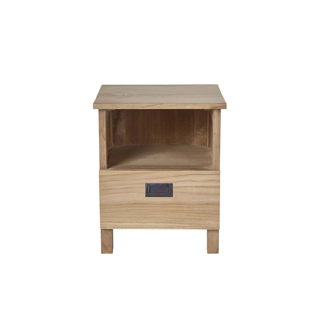 ALDO - Comodino in teak massello 45 cm