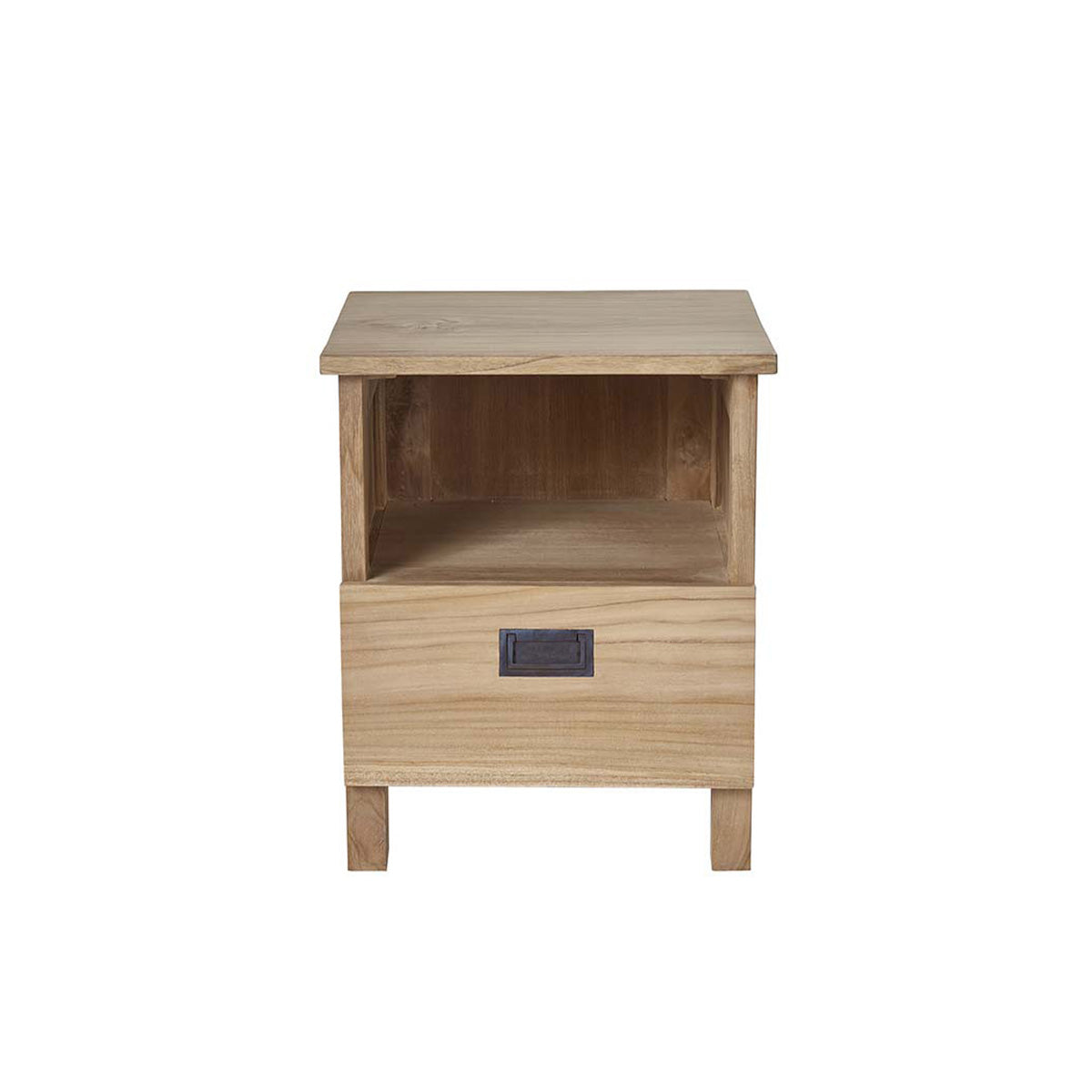 ALDO - Comodino in teak massello 45 cm