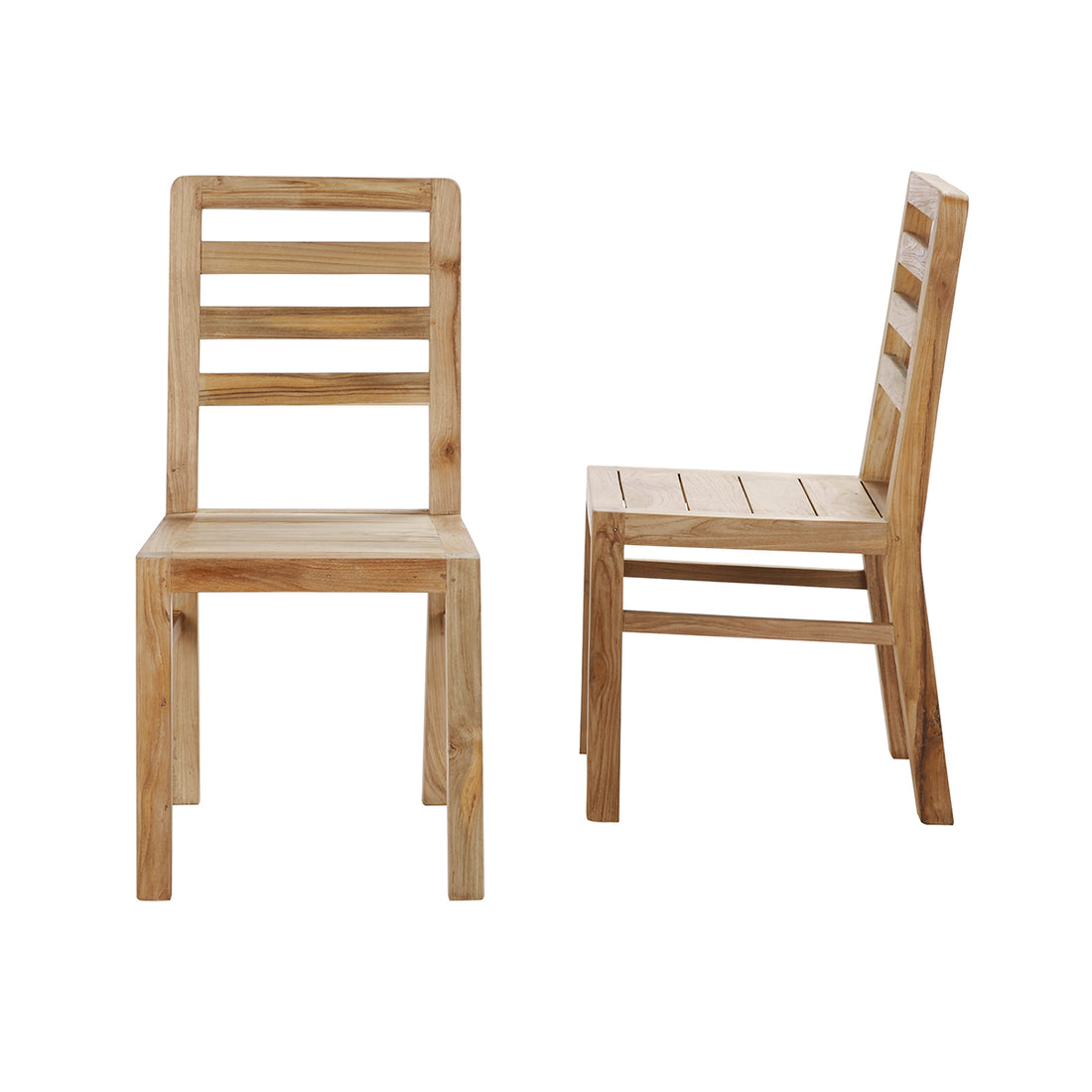 CARGO - Set di 2 sedie in teak massello riciclato