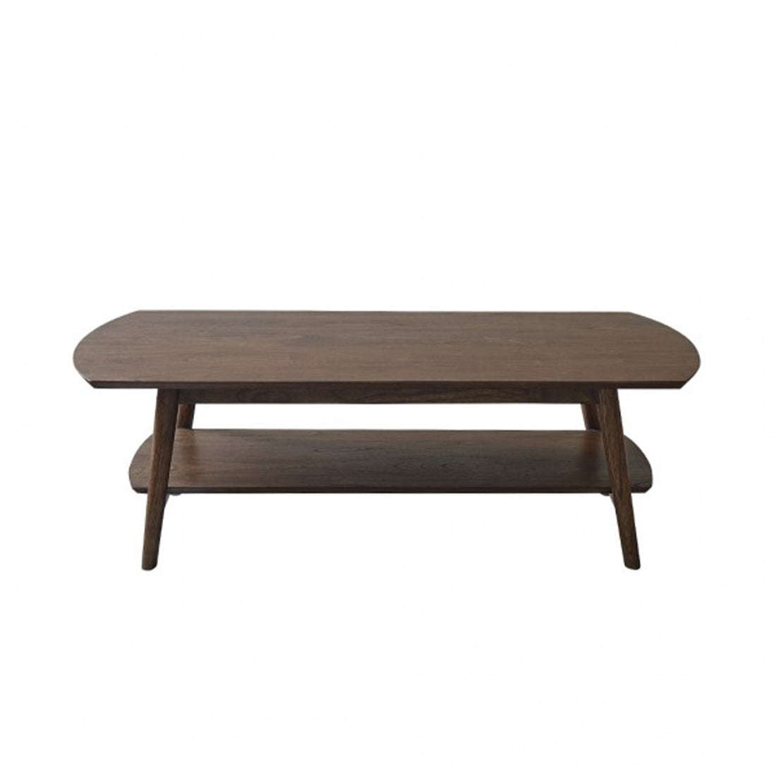 VINTAGE - Tavolino in mindi massello con finitura in noce 130 cm