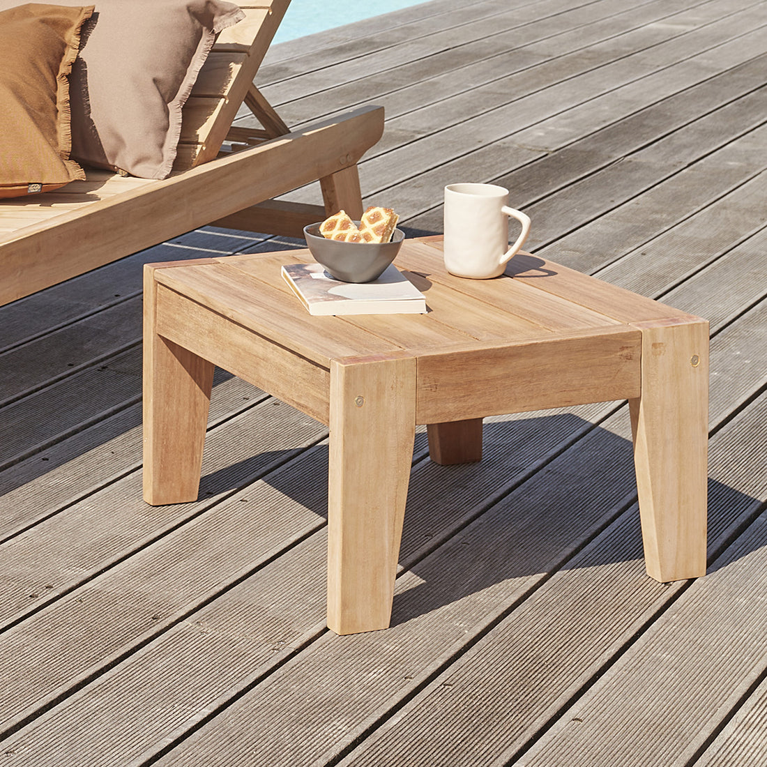 JAYA - Tavolino da giardino in teak massello
