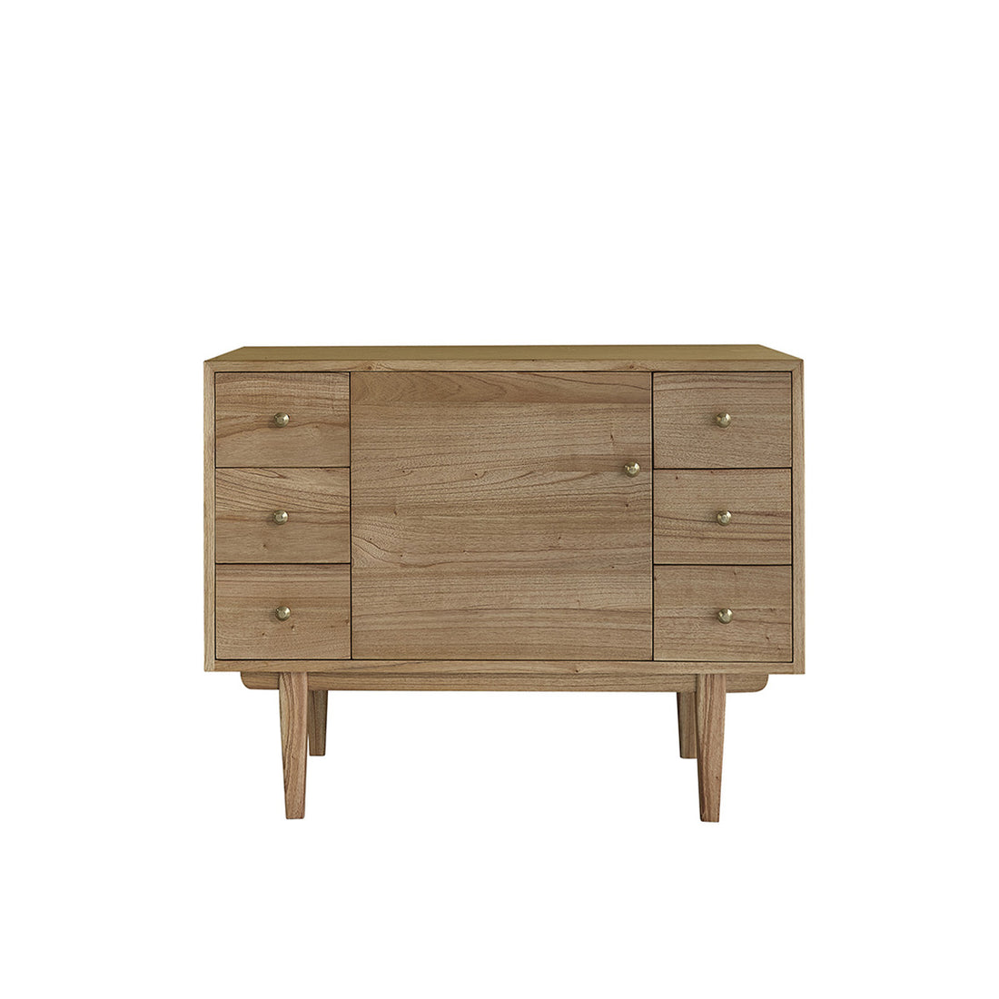 FIFTIES - Mobile per lavabo in mindi massello 100 cm