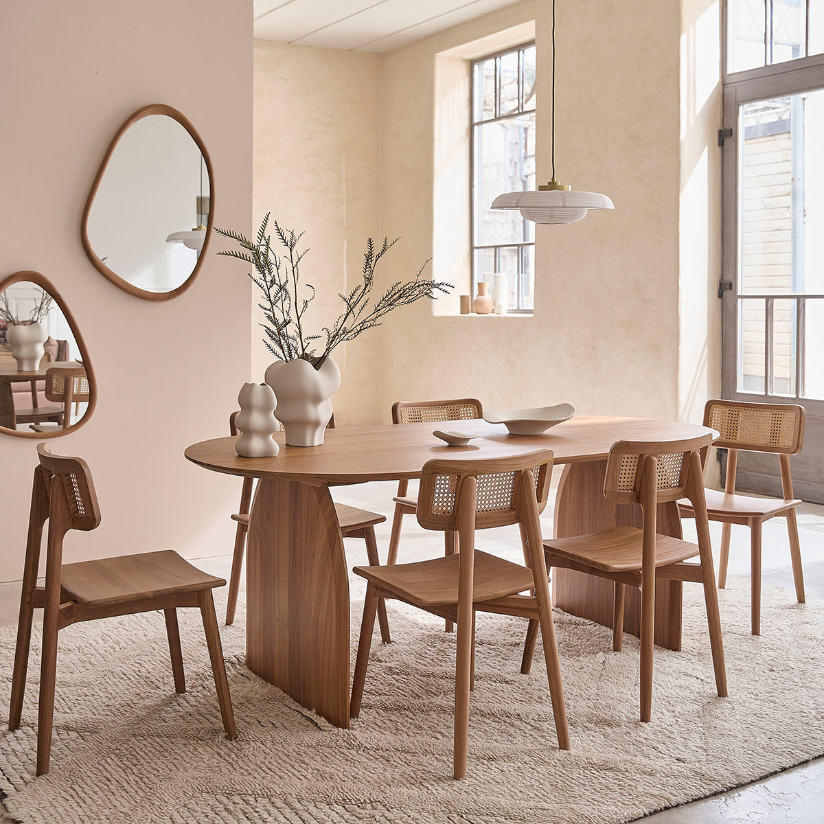 LÉONIE - Tavolo in teak massello 6/8 pers.