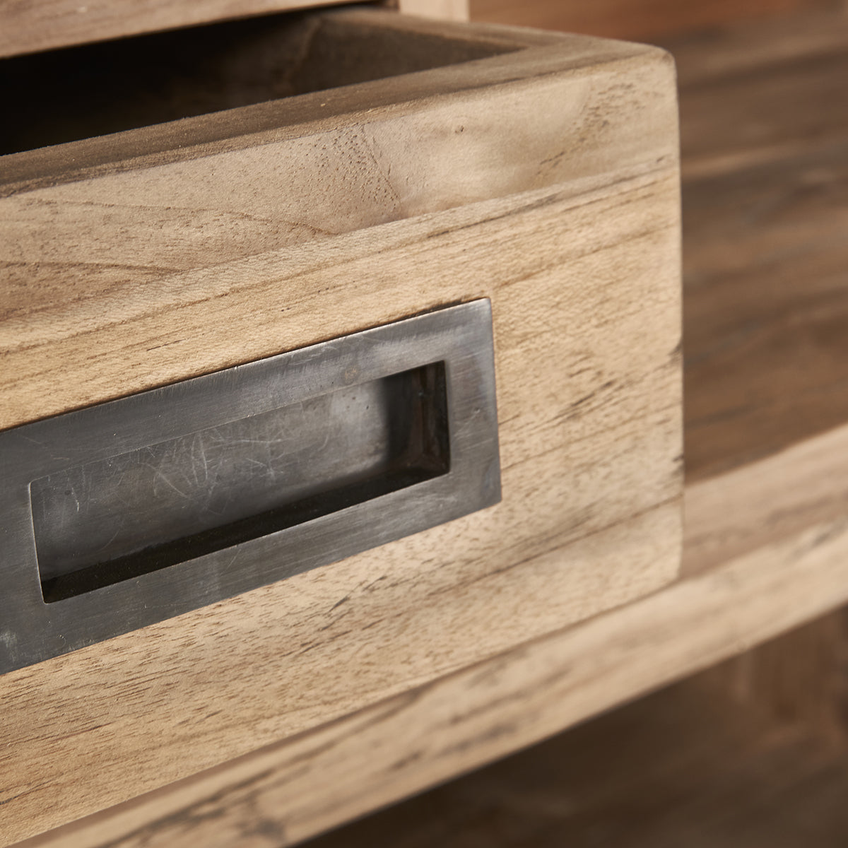 CARGO - Bar in teak massello riciclato 120 cm