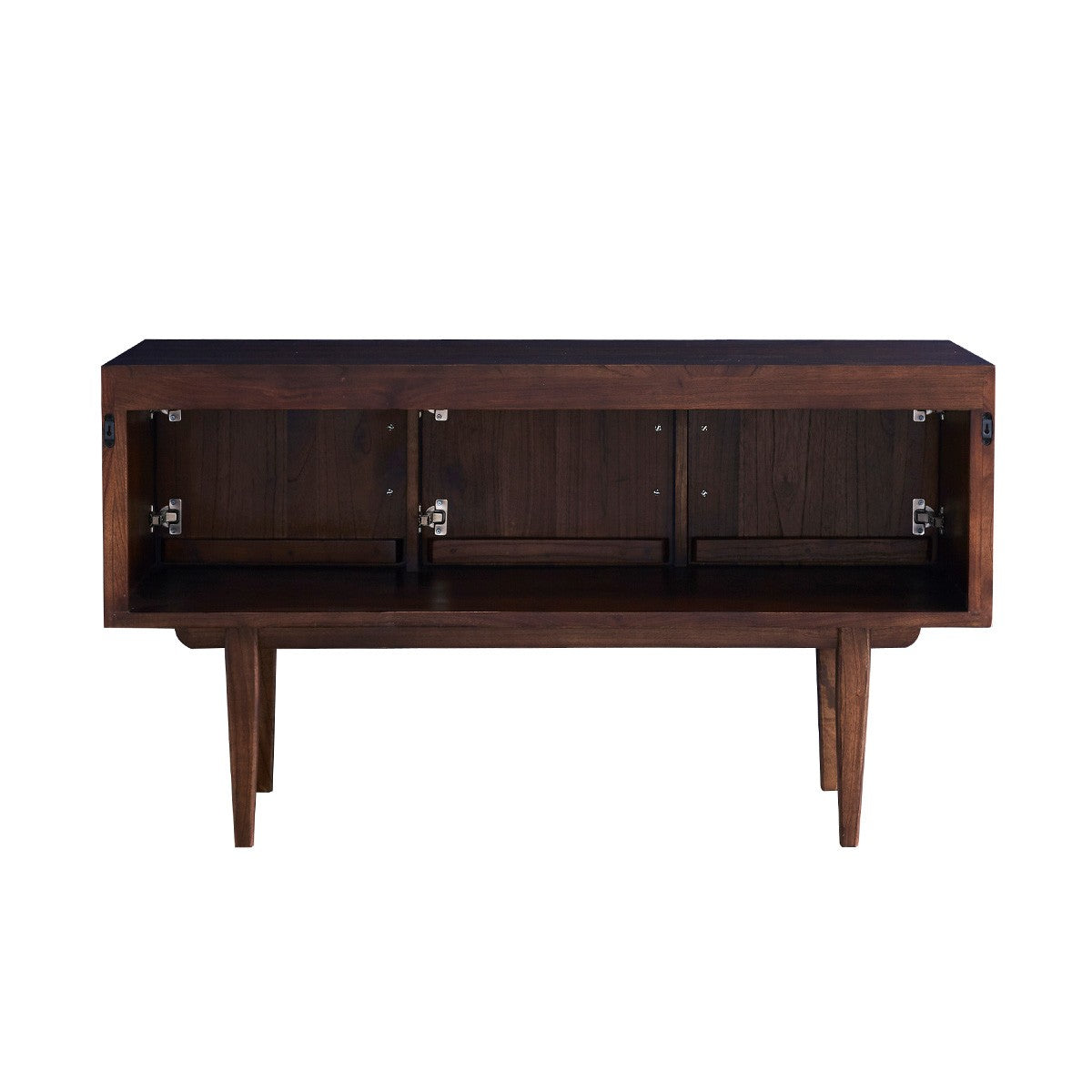 VINTAGE - Mobile bagno in mindi massello 135 cm doppio ripiano