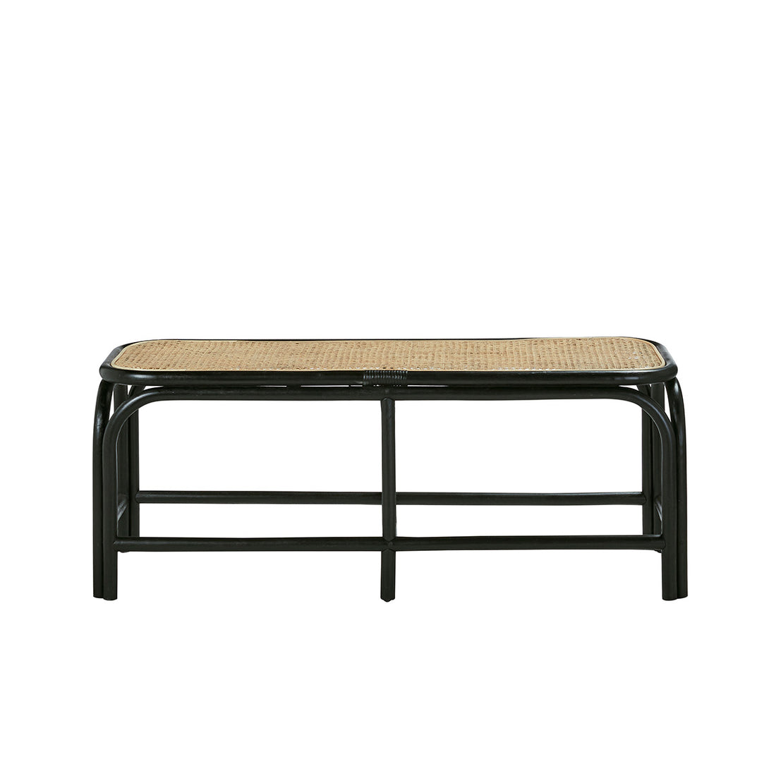 AVA - Panca in rattan e cannage 120 cm
