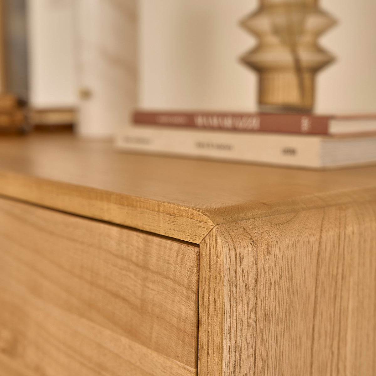 LEOPOLD - Cassettiera in mindi massello 90 cm