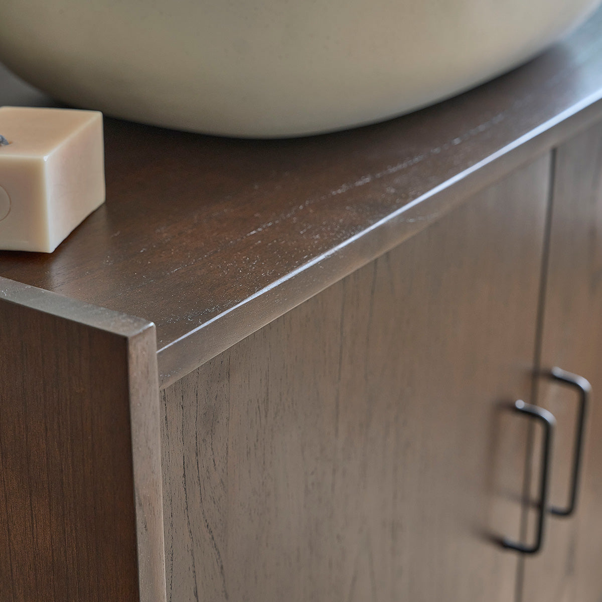 VINTAGE - Mobile da bagno in mindi massello 90 cm