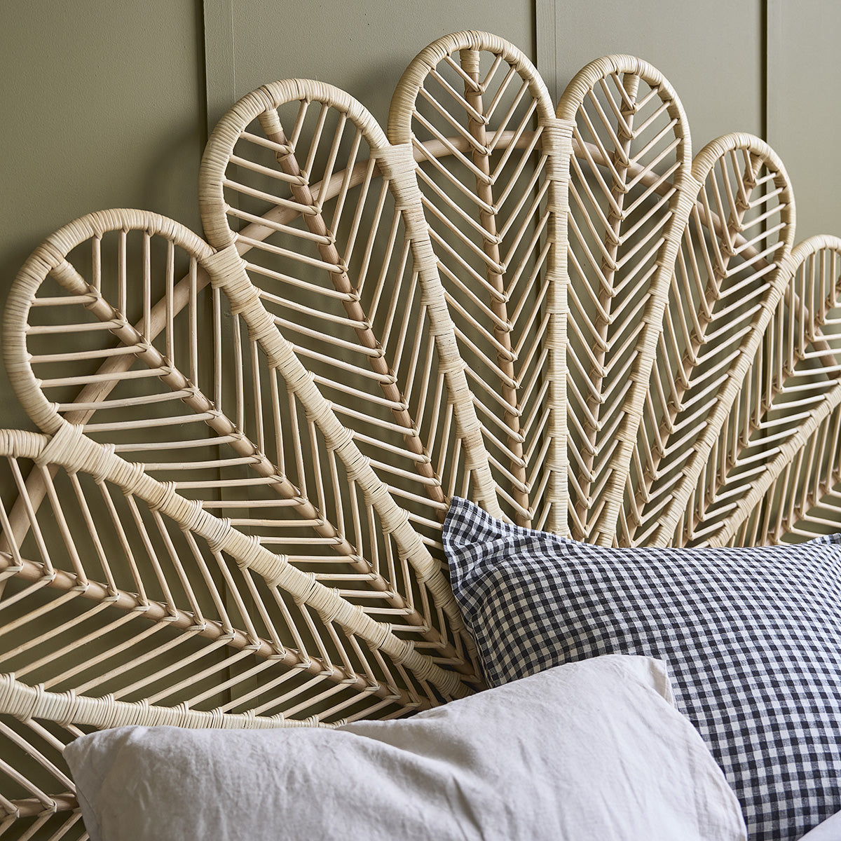 COLETTE - Testiera in rattan 180 cm