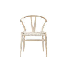 Sedia in mindi massello e corda naturale