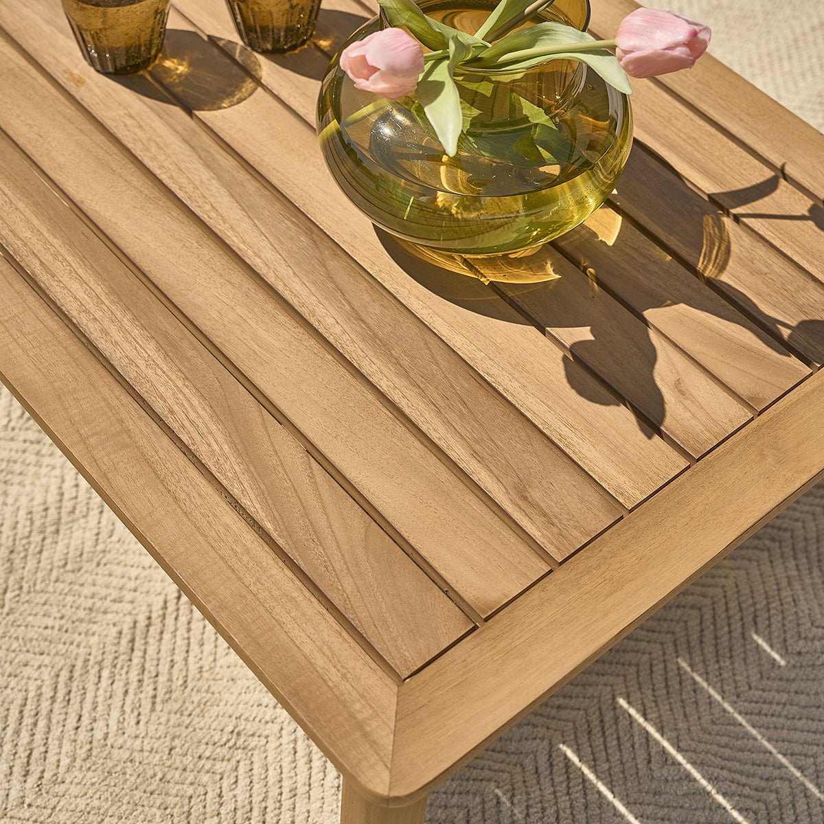 MAORA - Tavolino da giardino in teak massello