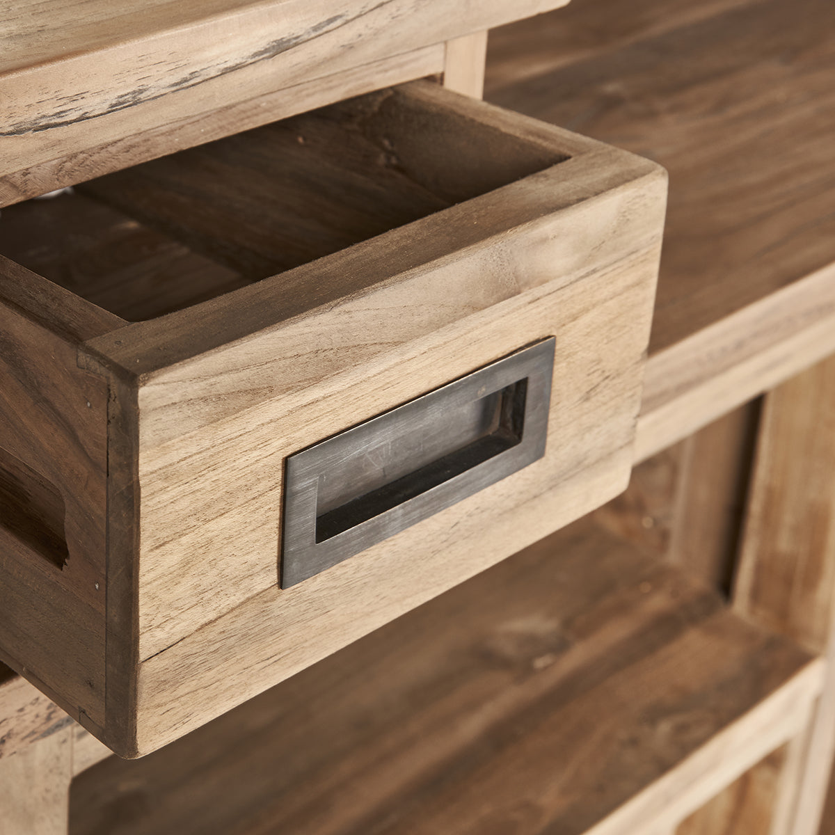 CARGO - Bar in teak massello riciclato 120 cm