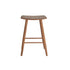 Sgabello da bar in teak massello con seduta a righe 65 cm