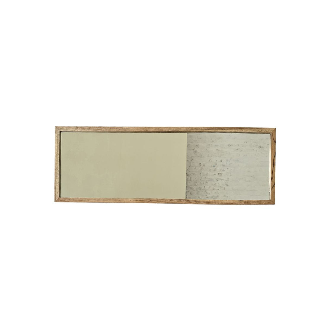 EDEN ROCK - Specchio in acacia massello rettangolare 130x45 cm