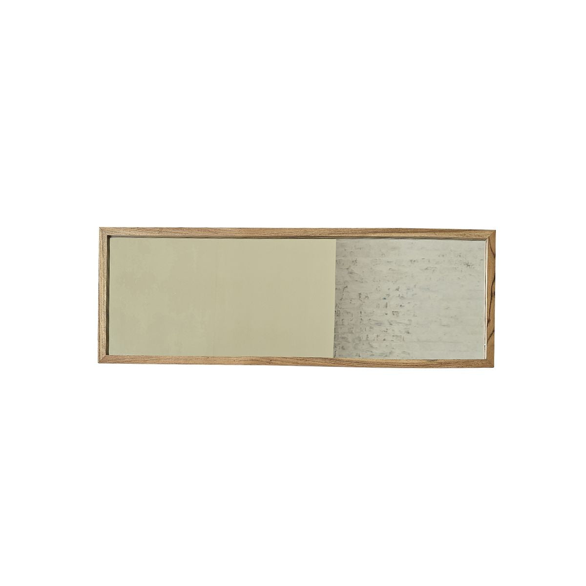 EDEN ROCK - Specchio in acacia massello rettangolare 130x45 cm