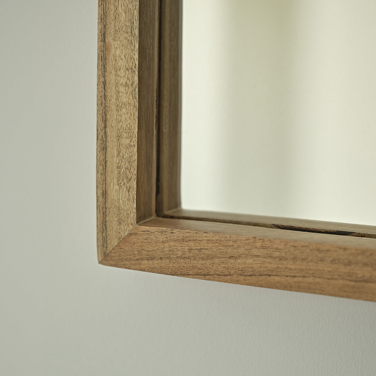 EDEN ROCK - Specchio in acacia massello rettangolare 130x45 cm