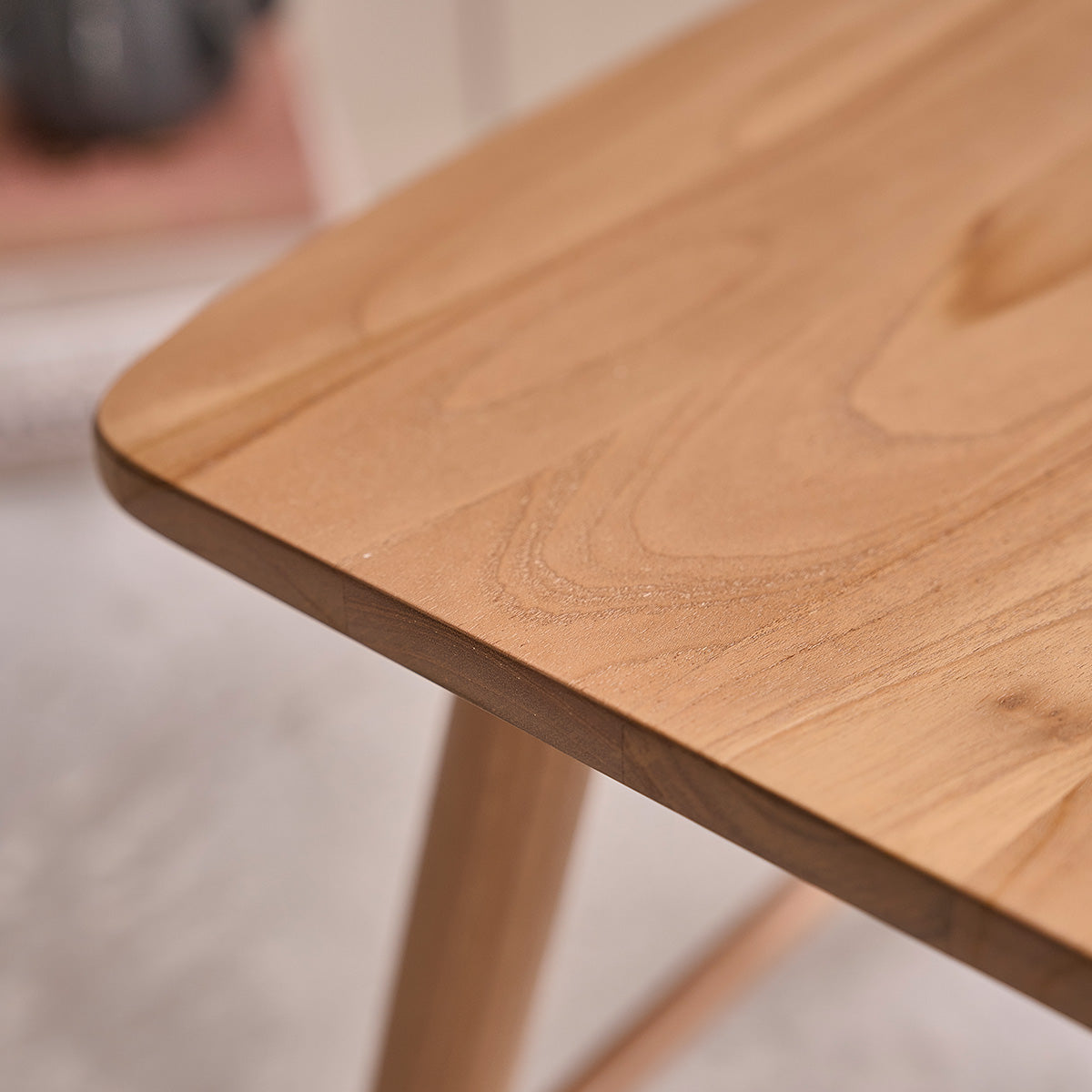 AMBRE - Sgabello in teak massello 45 cm