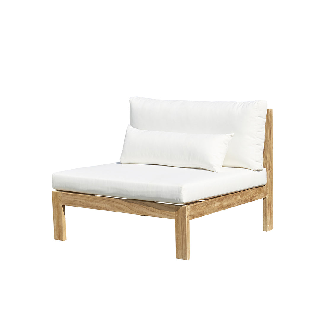 PALMA - Poltrona da giardino in teak massello bianco