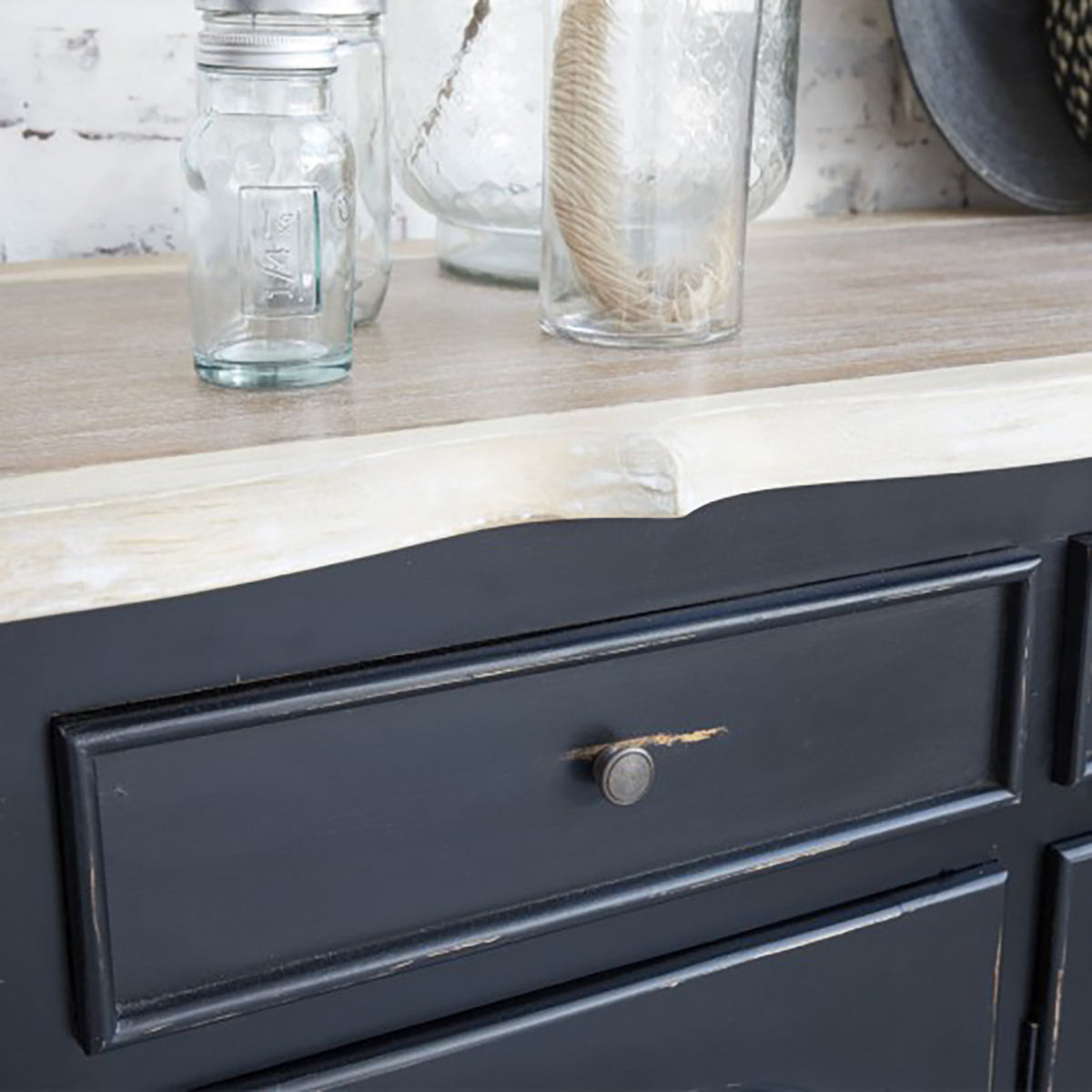 LONDRES - Credenza in mogano e teak massello 150 cm