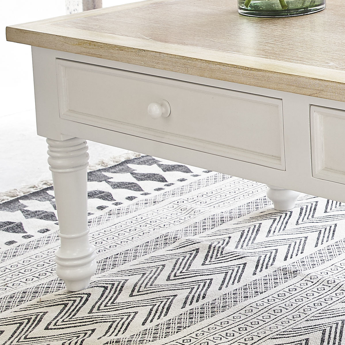 LONDRES - Tavolino in mogano massello 130 cm