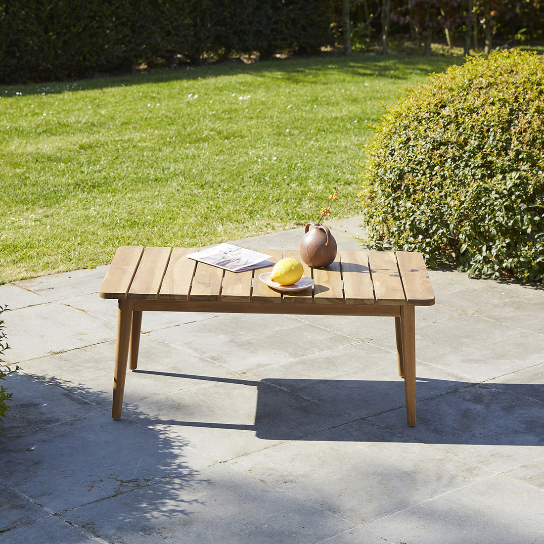 ESTHER - Tavolino da giardino in teak massello