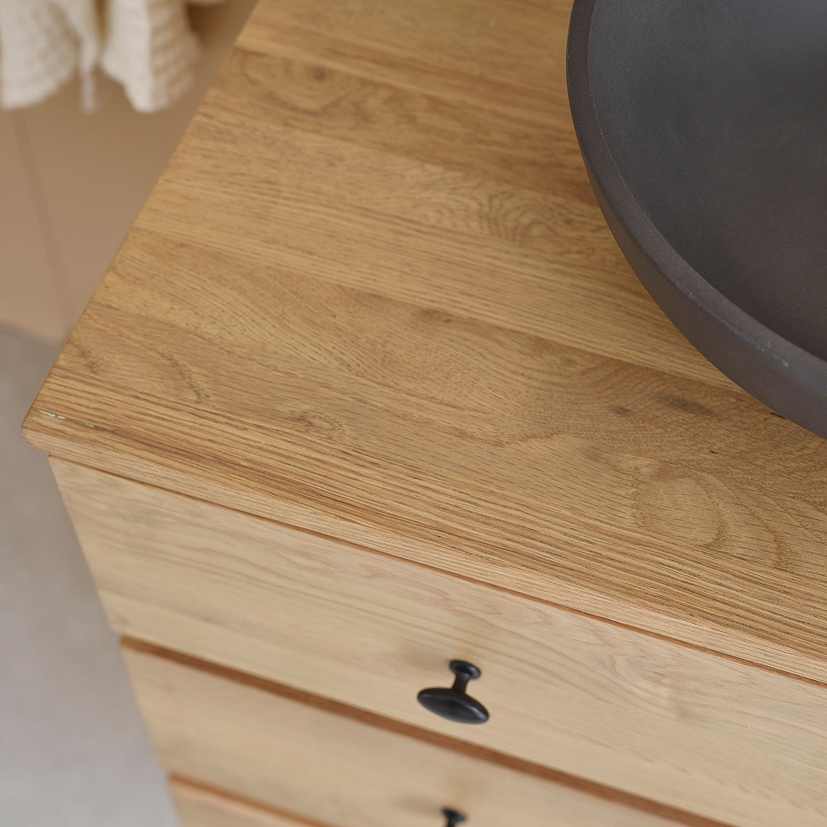 ERNEST - Mobile sottolavabo in rovere sospeso 140 cm