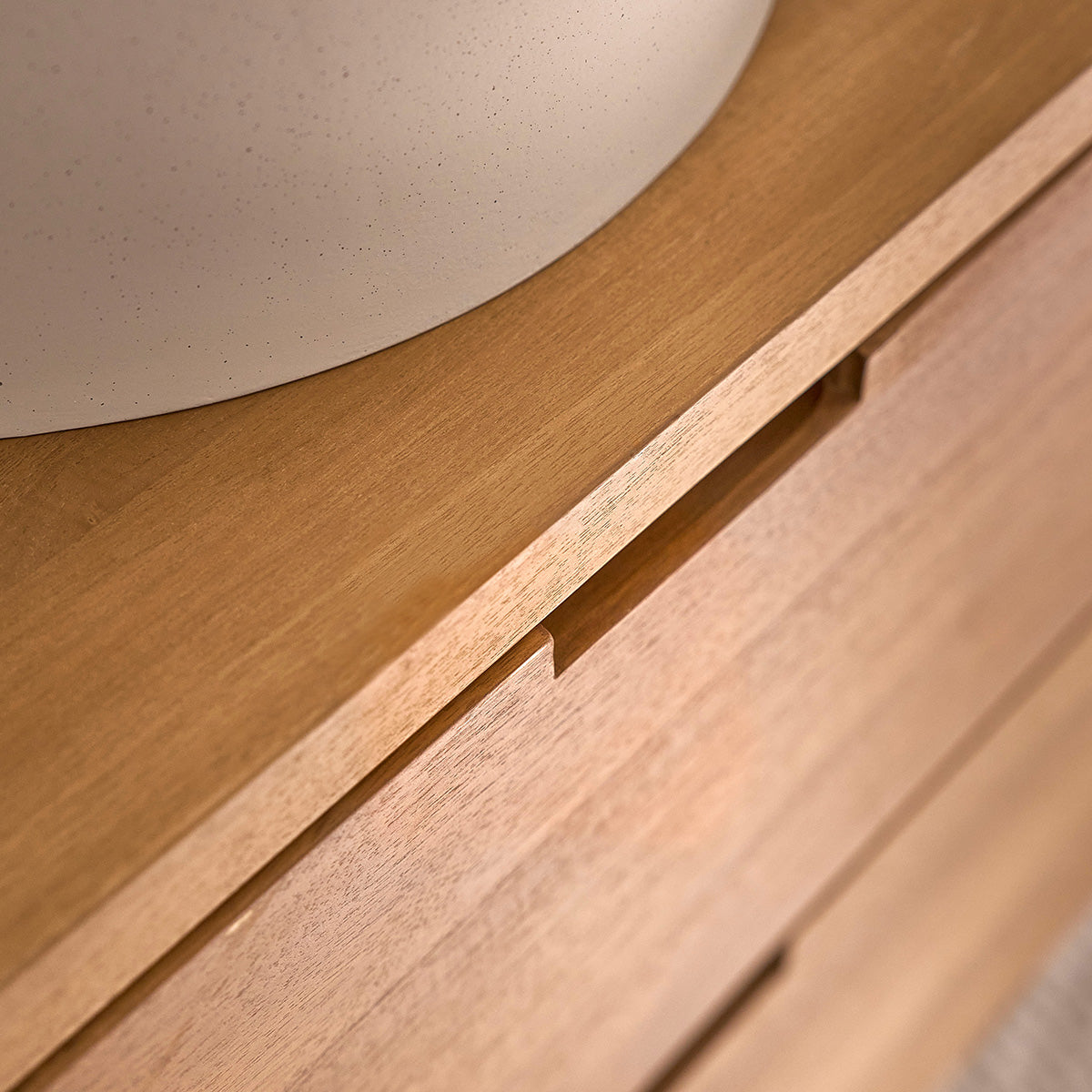 MAË - Mobile sottolavabo sospeso in teak massiccio 60 cm
