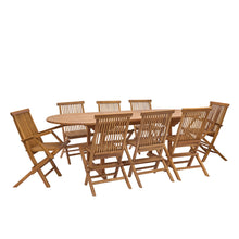 Tavolo da giardino allungabile in teak massello oliato 8/10 pers.