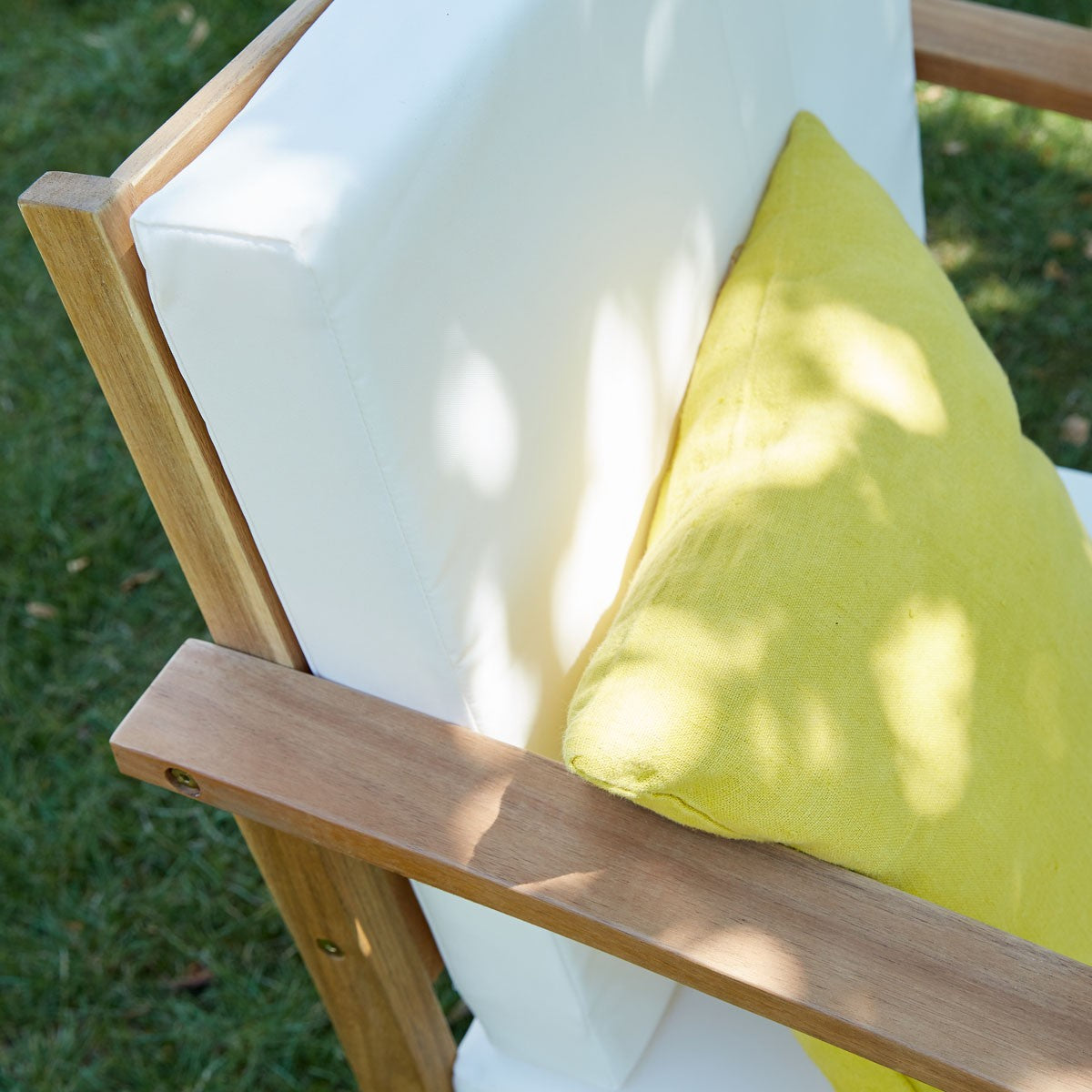 HANOÏ - Set di mobili da giardino in legno di acacia massello 4 pers.