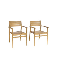 Poltrona da giardino in teak massello (set di 2)