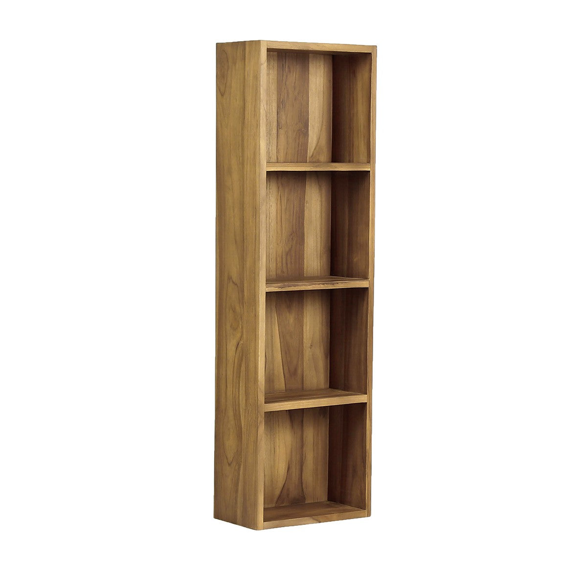Colonna da bagno in teak massello sospesa 120 cm