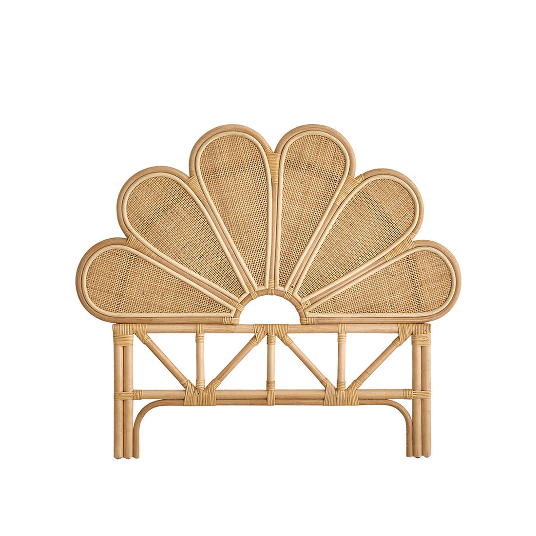 ROMY - Testiera in rattan e midollino 90 cm