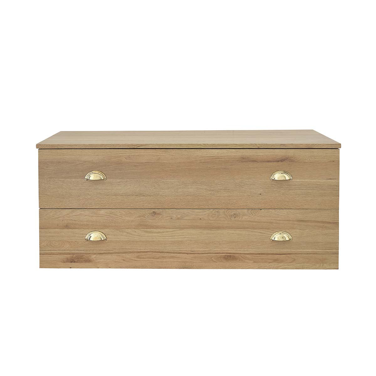 MARGAUX - Mobile sottolavabo in rovere massello sospeso 120 cm