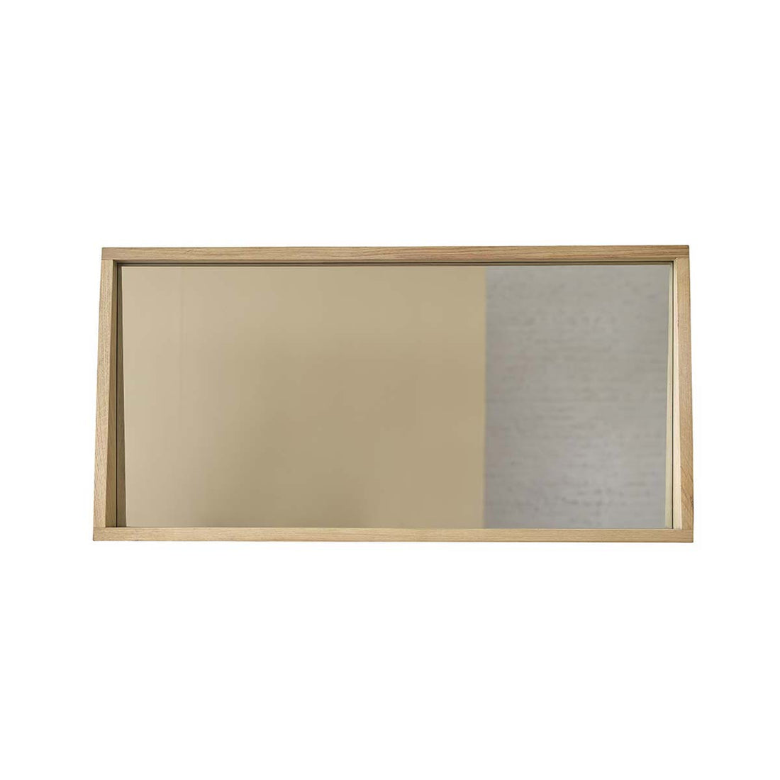 MAHAUT - Specchio rettangolare in rovere massello 100x50 cm