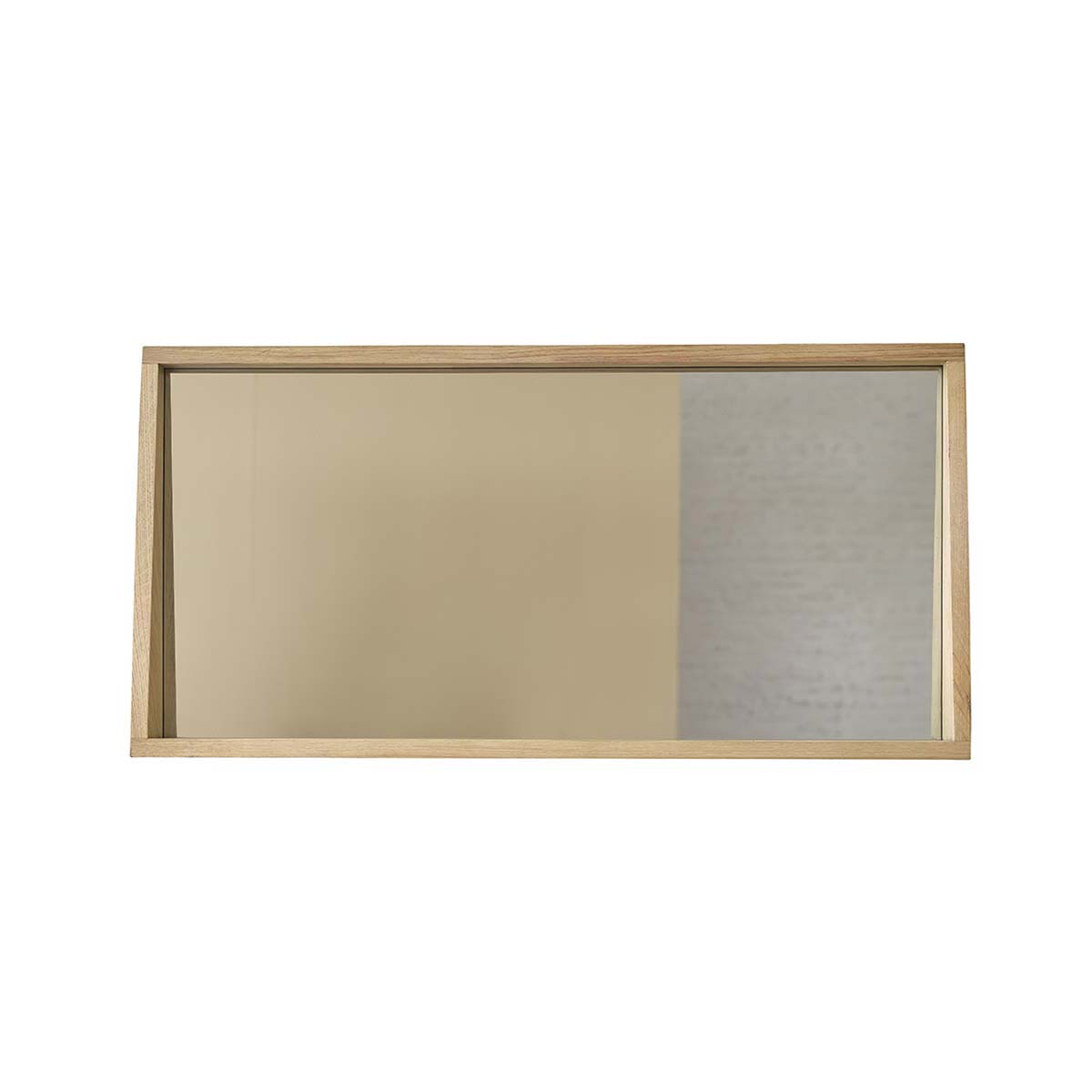 MAHAUT - Specchio rettangolare in rovere massello 100x50 cm