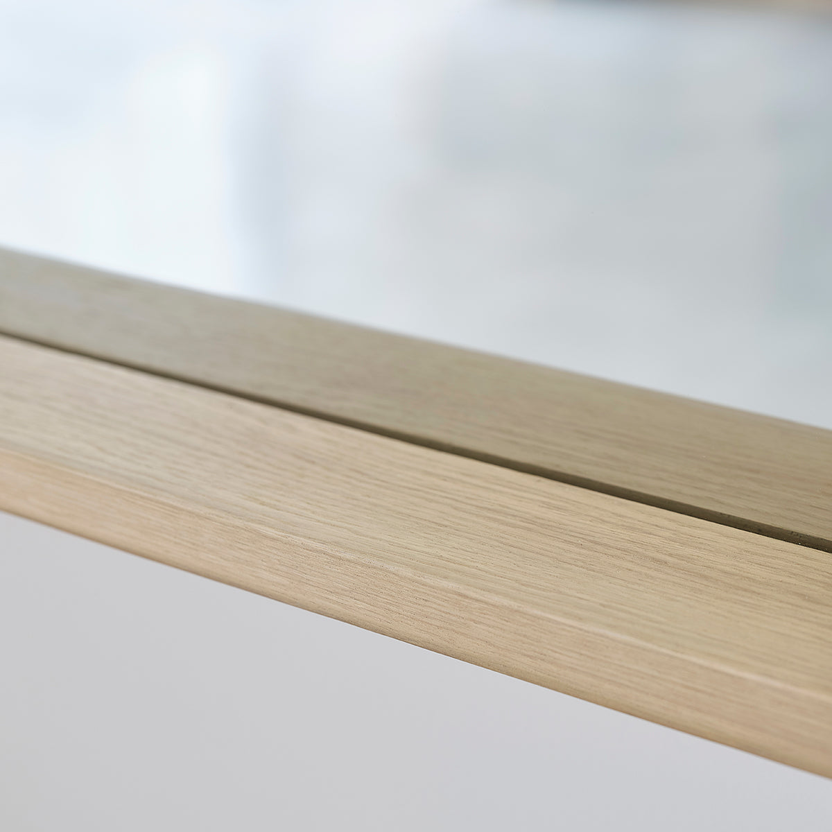 MAHAUT - Specchio rettangolare in rovere massello 100x50 cm