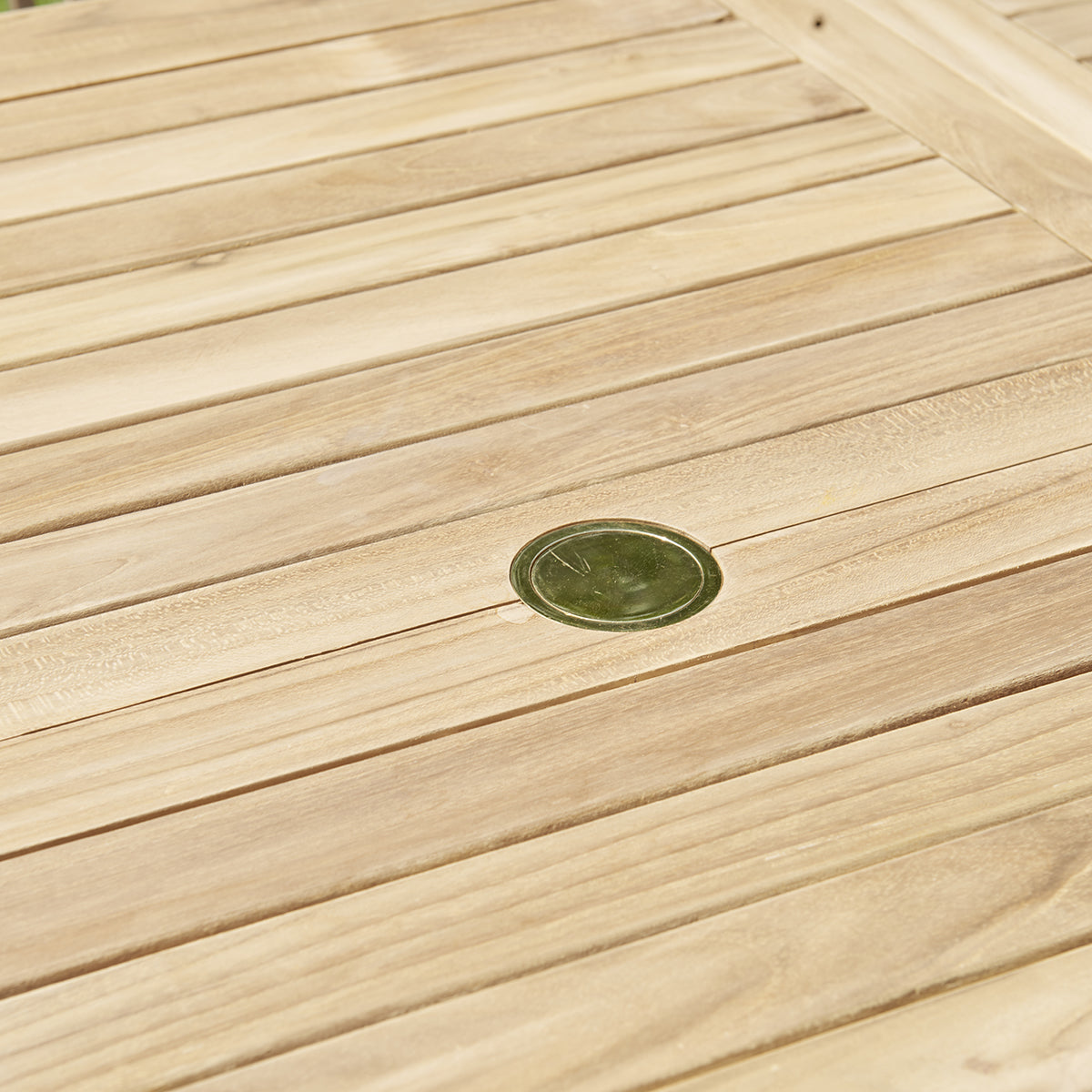 MIDLAND - Set di mobili da giardino in teak con tavolo allungabile da 8/10 pers.