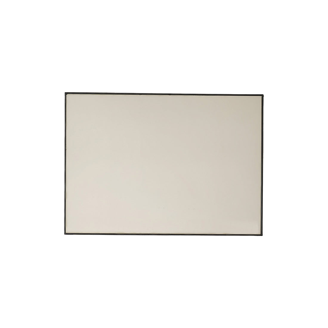 OLIVIA - Specchio rettangolare nero in metallo 70x50 cm