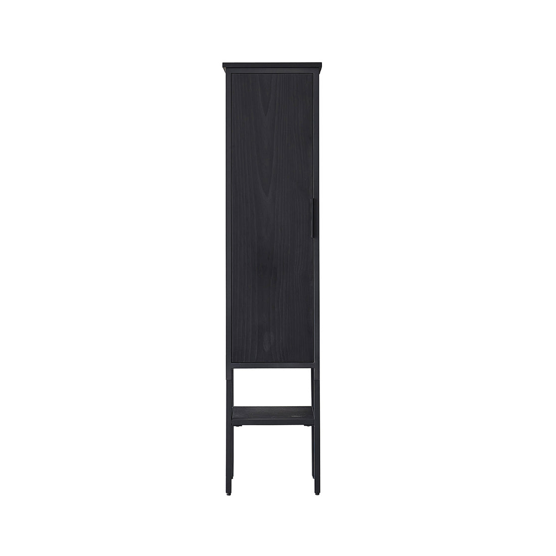NEVEN - Colonna bagno in pino massello e metallo 150 cm